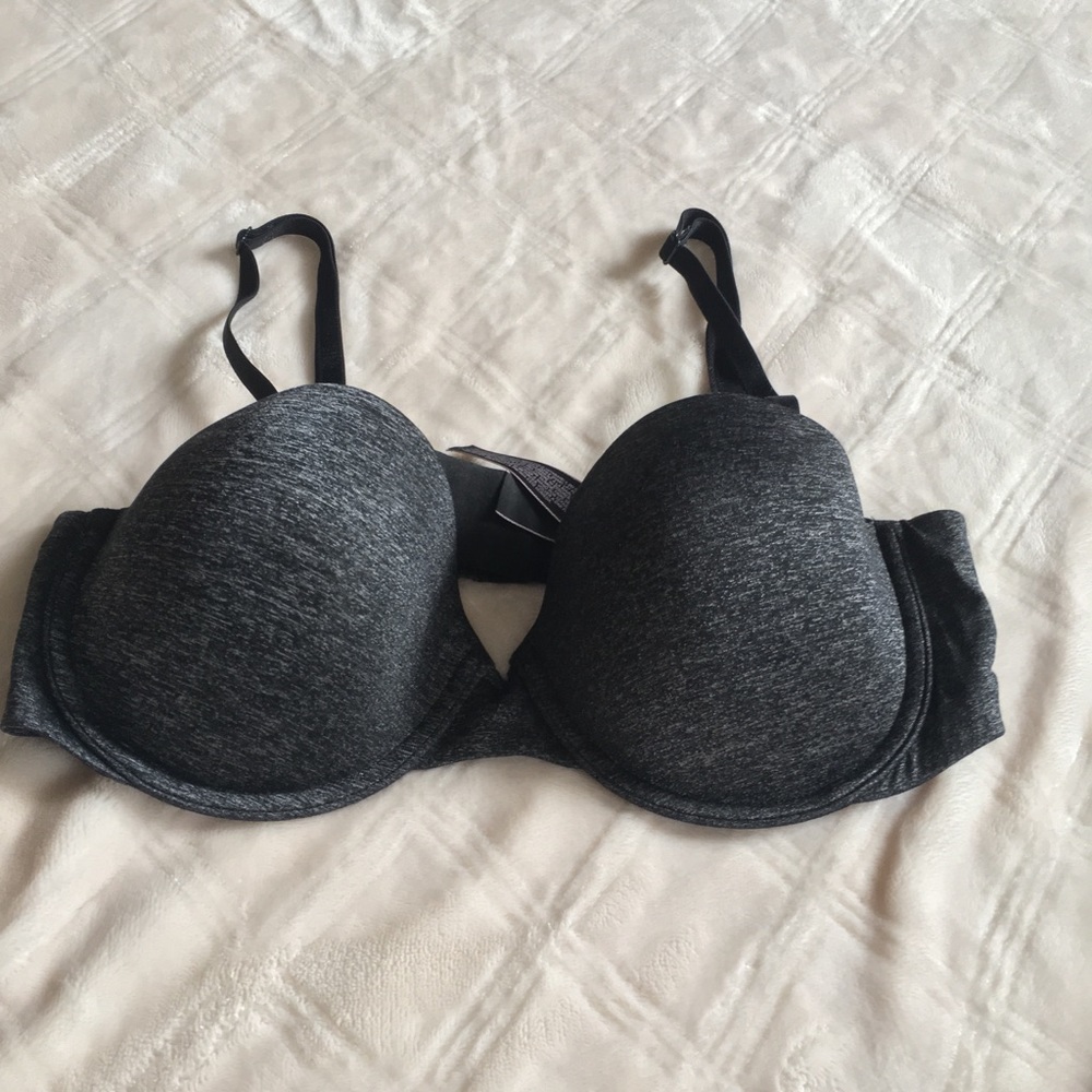 Feathered Black Victoria Secret Bra